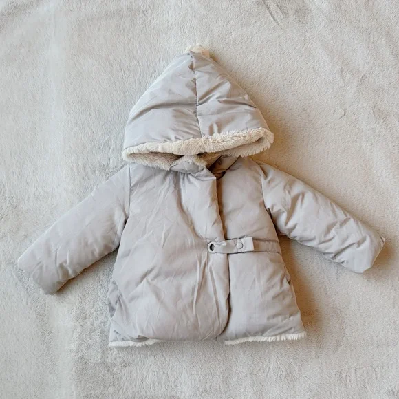 Zara Jackets Coats Zara Baby Girl Faux Fur Lined Puffer